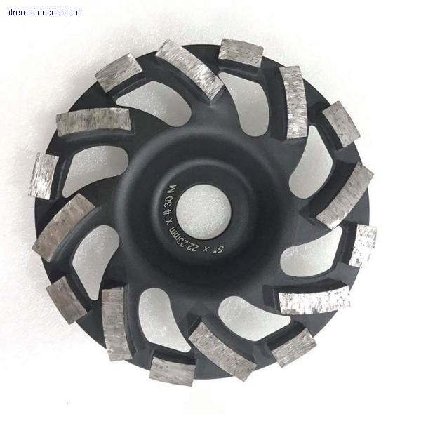 5'' Spiral Diamond Cup Wheel with 22.23mm