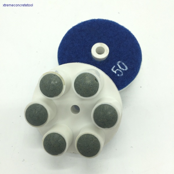 80mm 5 Dot Resin Puck with Velcro Back